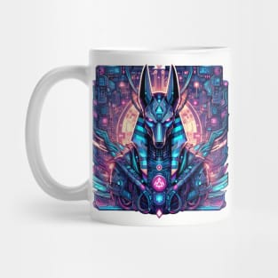 Cyberpunked Anubis Mug